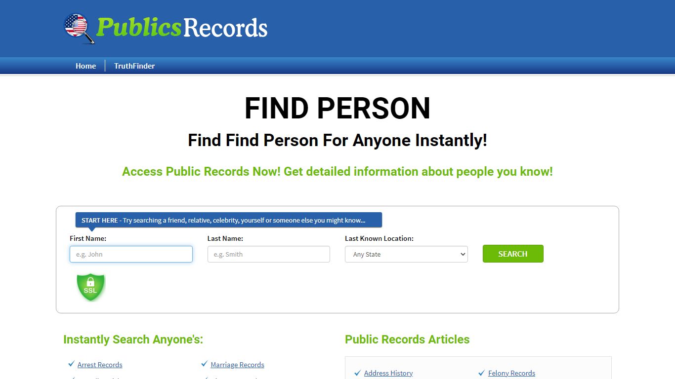 Find Find Person For Anyone Instantly! - Public Records Reviews